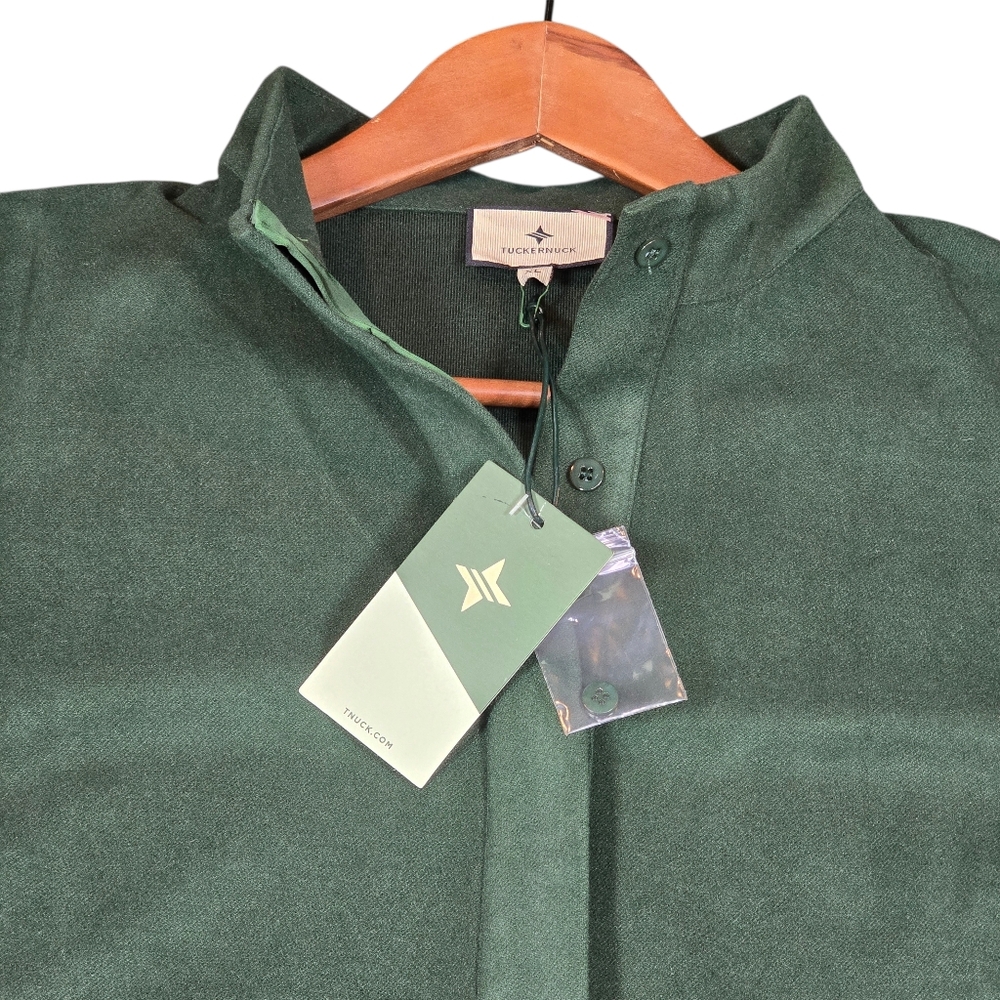 Tuckernuck Green Long Sleeve Collared Avery Mini Dress, Women's Size XL NWT - Picture 4 of 12